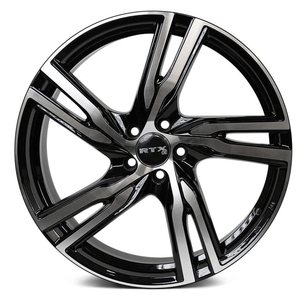 Custom RTX Gothenburg Wheel - 20x8, 45 Offset, 5x108 Bolt Pattern, 63.4mm Hub - Gloss Black Machined Rim