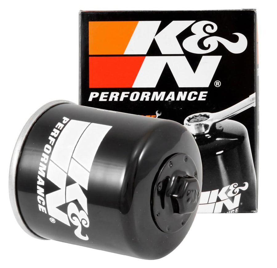 K&N Motorcycle Oil Filter: Premium High Performance, Designed to be used with Synthetic or Conventional Oils, Wrench Off Nut: Fits Select Ducati Motorcycles, KN-153
