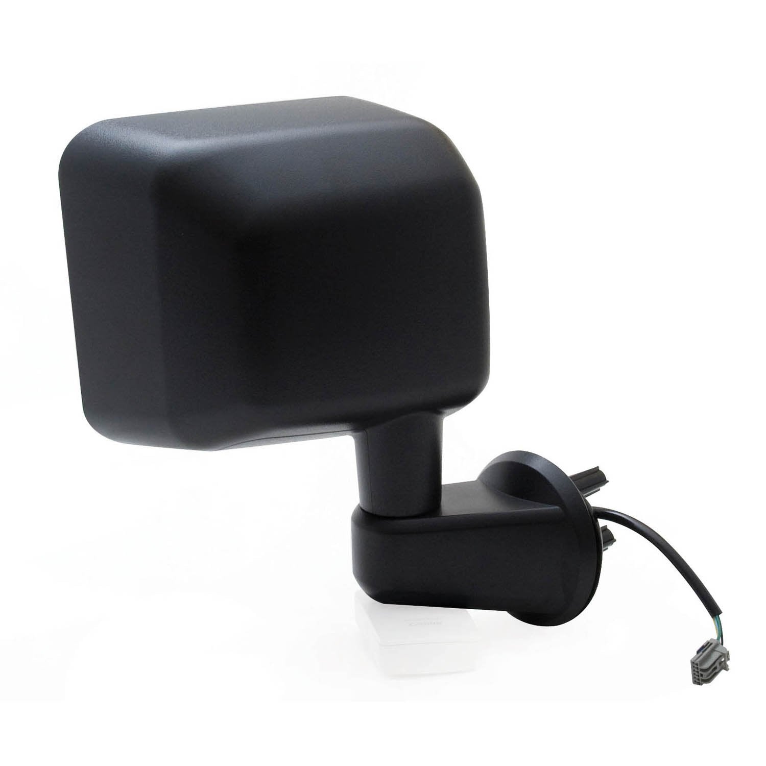 60185C Fit System - Passenger Side Mirror for Jeep Wrangler, Textured Black, Foldaway, Heated Power