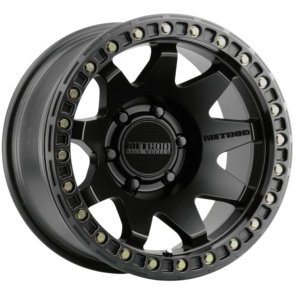 Black Method Race Wheels 108 Wheel with Matte (17 x 9. inches /6 x 5 mm, -44 mm Offset)