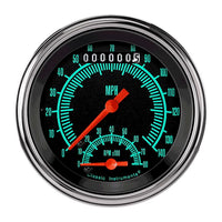 Ultimate Speedometer Classic Instruments GS20SLF with Built-in Tach G/Stock 3 3/8""