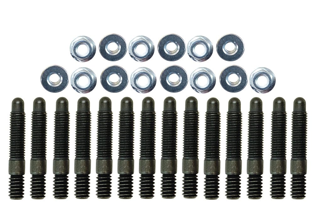Moroso Valve Cover Stud Kit 38823, Use w/Big Block Chevy Fabricated Covers, Bullet Nose Studs and Non Serrated Flange Nuts