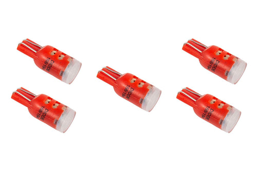 DD0030F: Diode Dynamics 194 LED Bulb HP5, Red (Five)