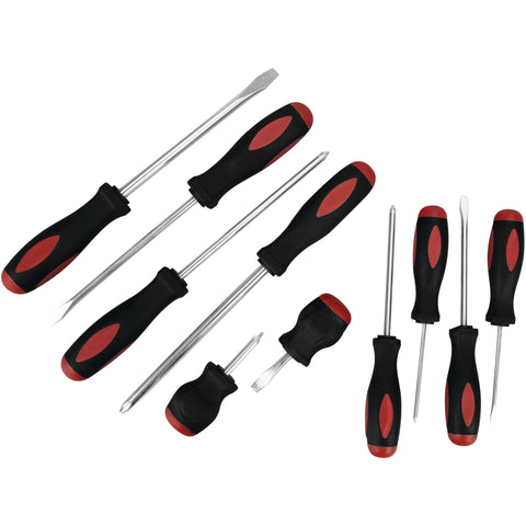 10-Piece Performance Tool Screwdriver Set with Storage Rack