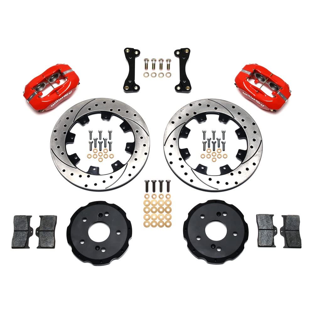 Front Hat Kit FDLI,12.19", Drilled, Red