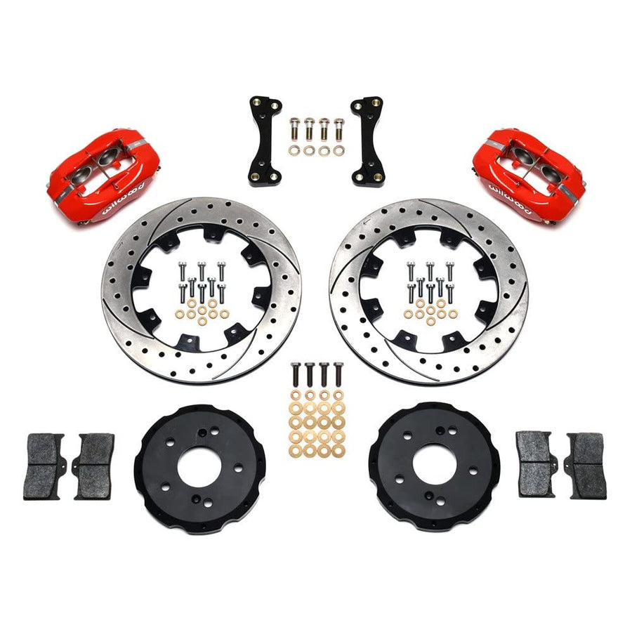 Front Hat Kit FDLI,12.19", Drilled, Red