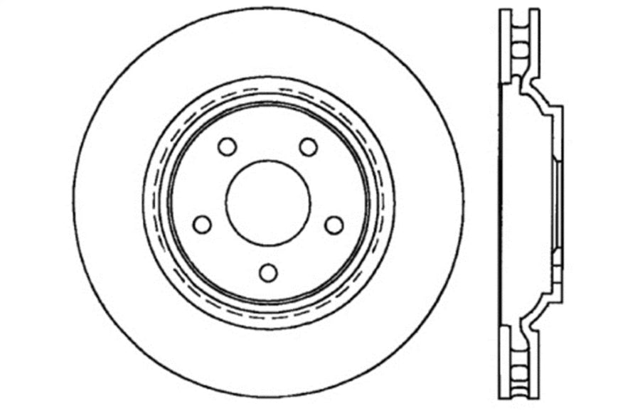 Sport Drilled/Slotted Brake Rotor StopTech 127.62087R (Front Right), 1 Pack