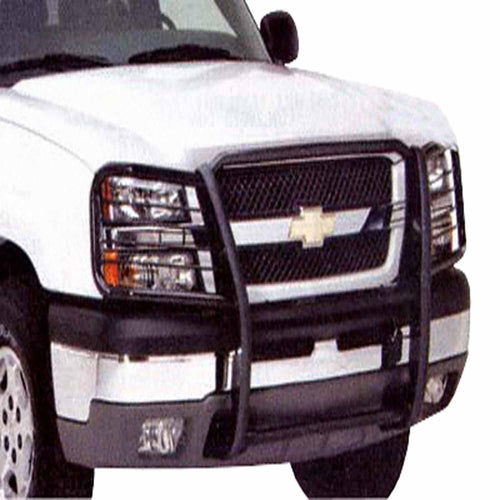 Grille Guard TrailFX 81361 for Toyota 4Runner 2003-2009 One-Piece Gloss Black Powder Coated Steel With Brush Guard Bolt-On Installation
