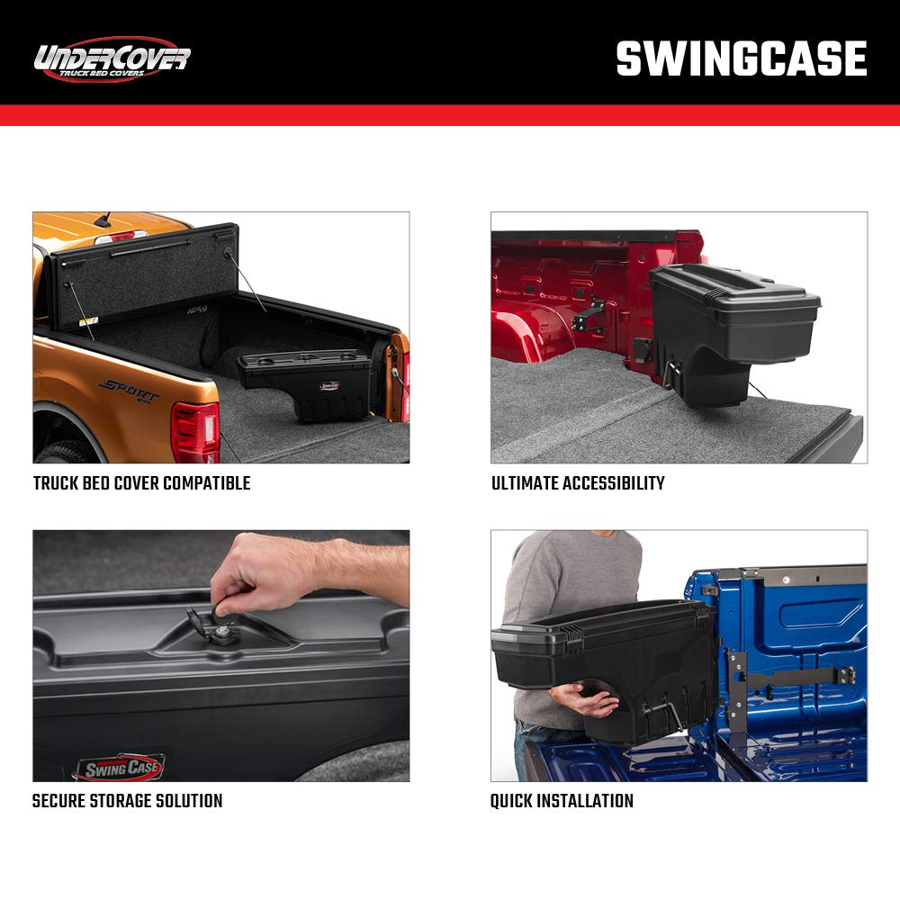 Undercover RealTruck SwingCase Truck Bed Storage Box | SC107P | Fits 2023-2025 Chevy/GMC Colorado/Canyon Passenger Side
