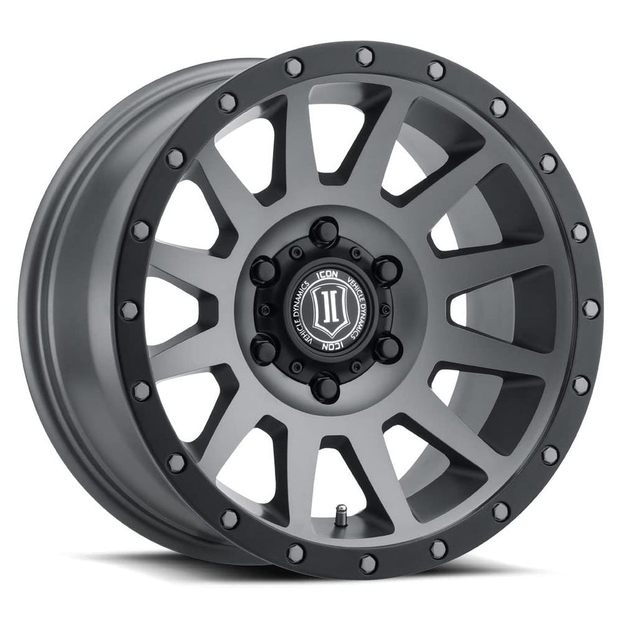 17 x 8.5/6 x 135 ICON Alloys Compression, Titanium, 6mm Offset, 5" BS, 2017856350TT