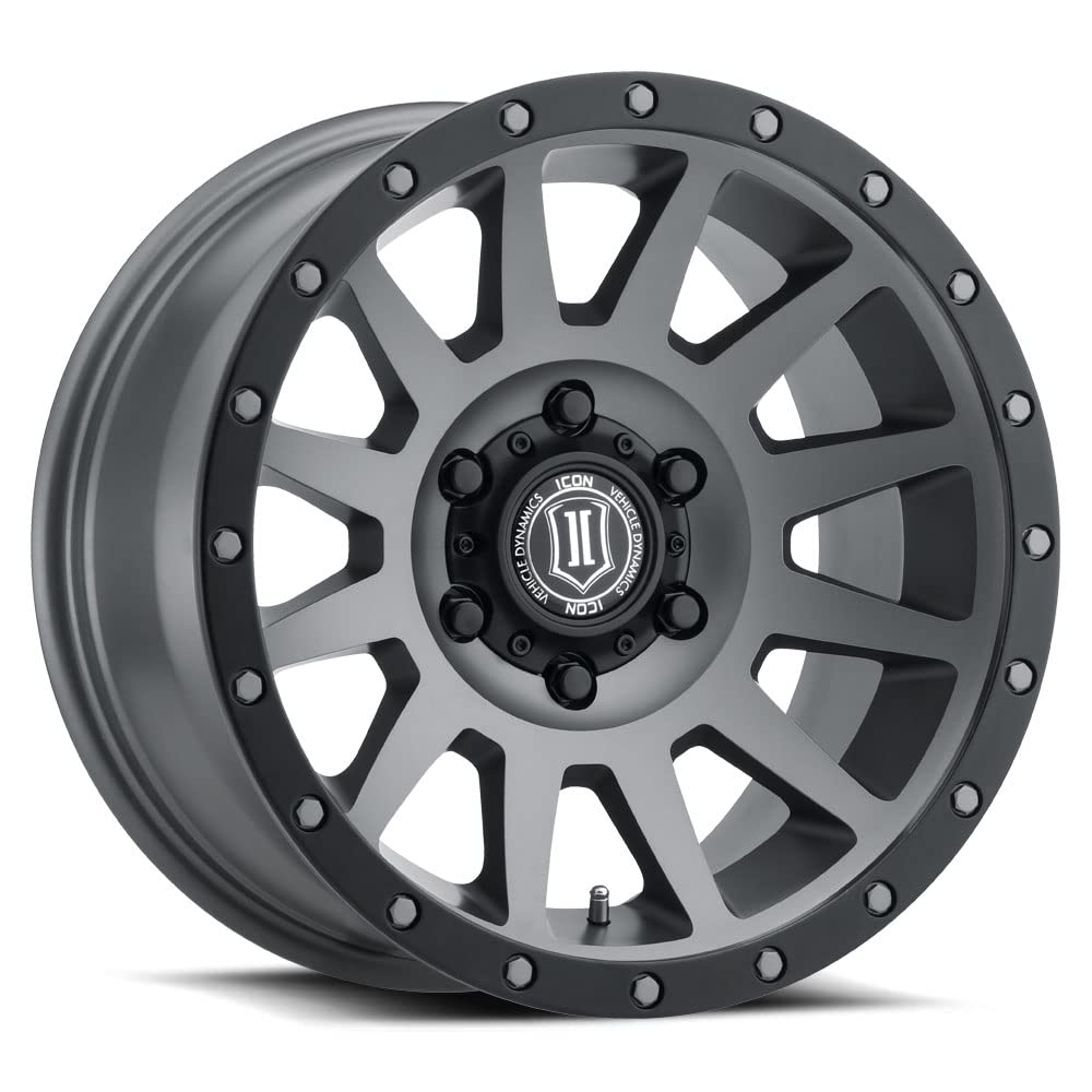 ICON Alloys Compression, 18 x 9/5 x 5, Titanium, 12mm Offset, 4.5" BS, 2018907345TT