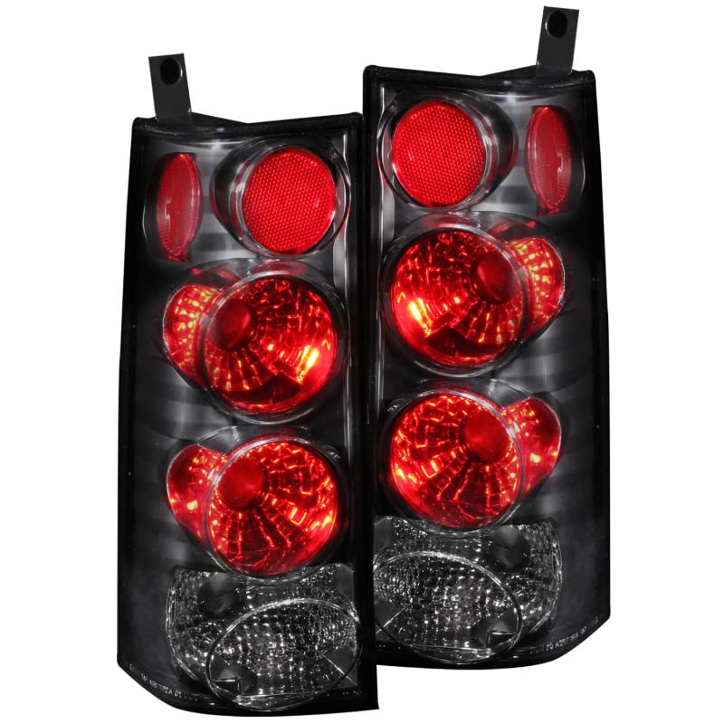 Black Euro Tail Light Set-Clear Lens ANZO USA 211090