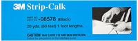3M Strip Calk, 1 ft Strips, 08578, Black, Soft Butyl Rubber, Permanent Elasticity, Joint Filling, Trunk Seams, 60 Pack