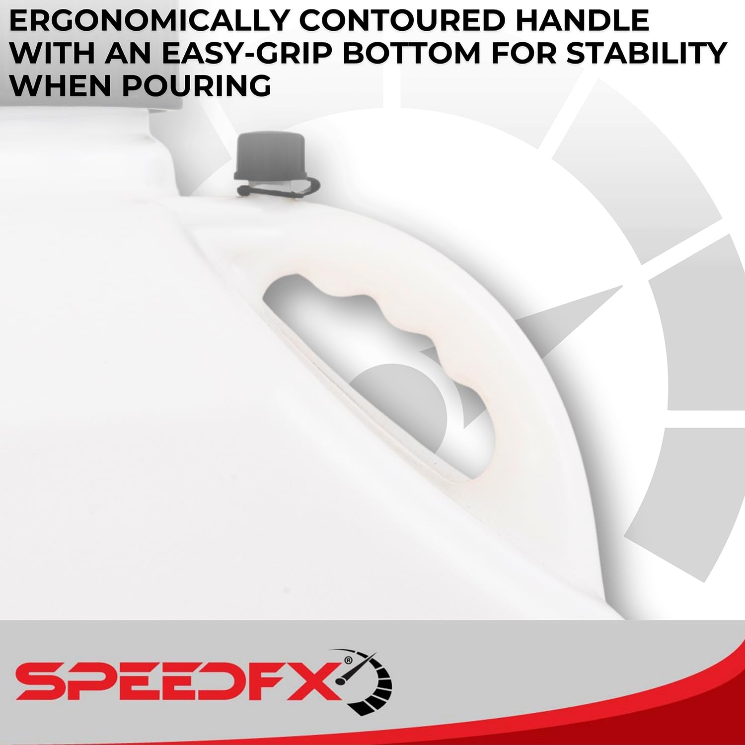 Speedfx 8731 Liquid Storage Container, Square Shape, 3 Gallon Capacity, White, Plastic