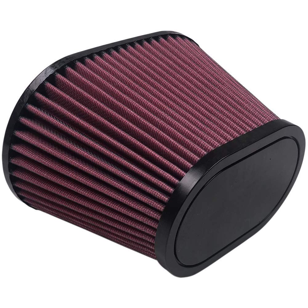 High Performance S&B Filters KF-1012 Replacement Filter (Oiled Cleanable, 8-ply Cotton)