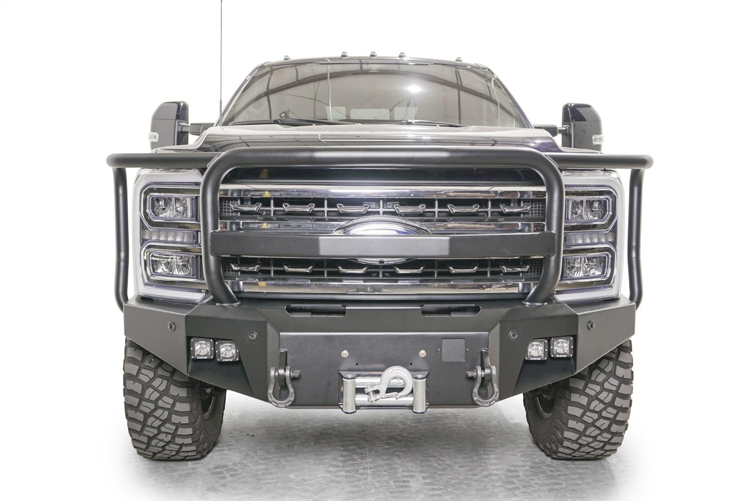 Fab Fours FS23-A5950-1 Front Winch Premium Bumper fits 23-23 Ford F-350 Super Duty - w/Full Grill Guard