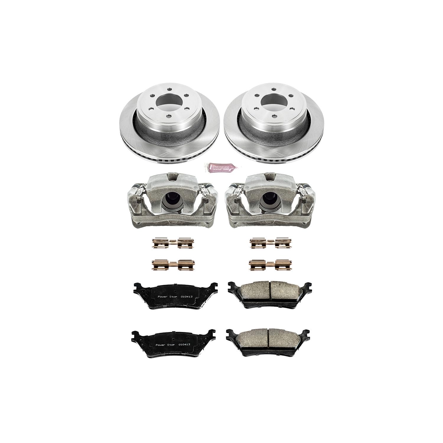Power Stop KCOE6271 Brake Kit Autospecialty OE Replacement with Calipers For 2012 2013 2014 2015 2016 2017 Ford F-150 6 Lug | 2018 Ford F-150 Raptor