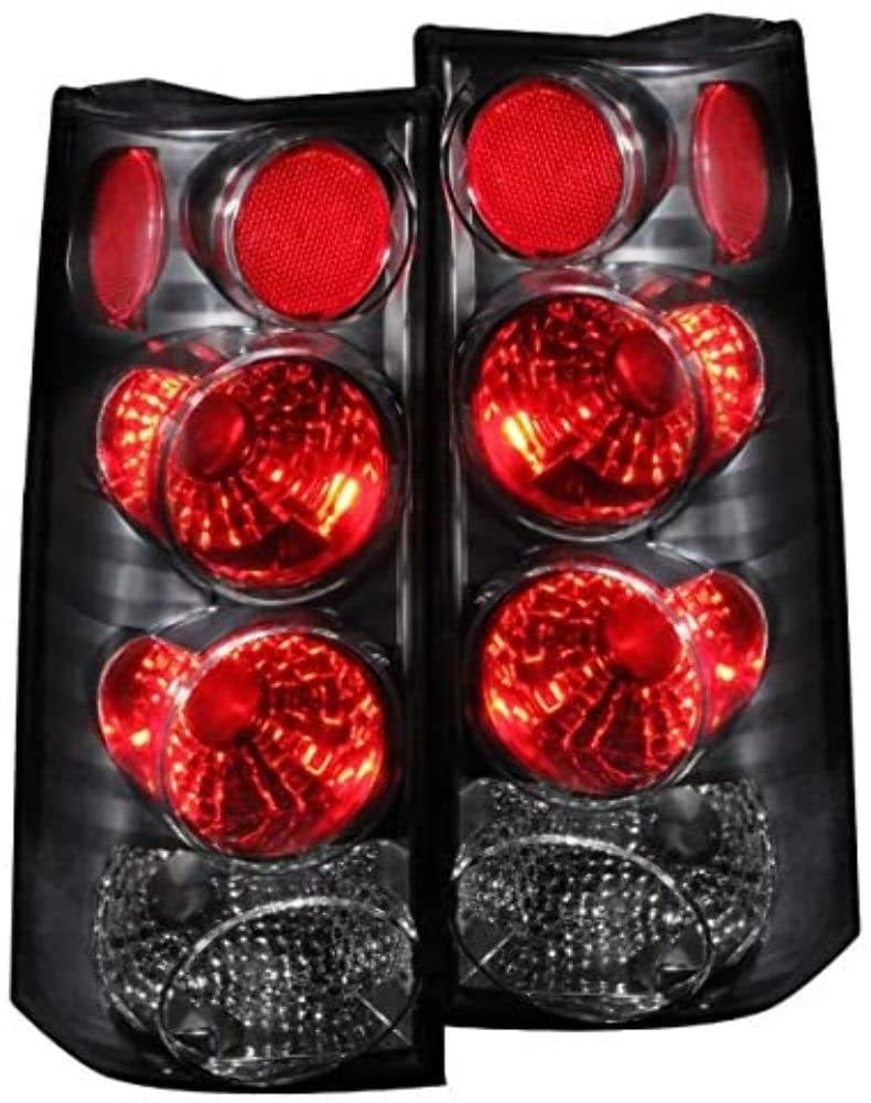 Black Euro Tail Light Set-Clear Lens ANZO USA 211090
