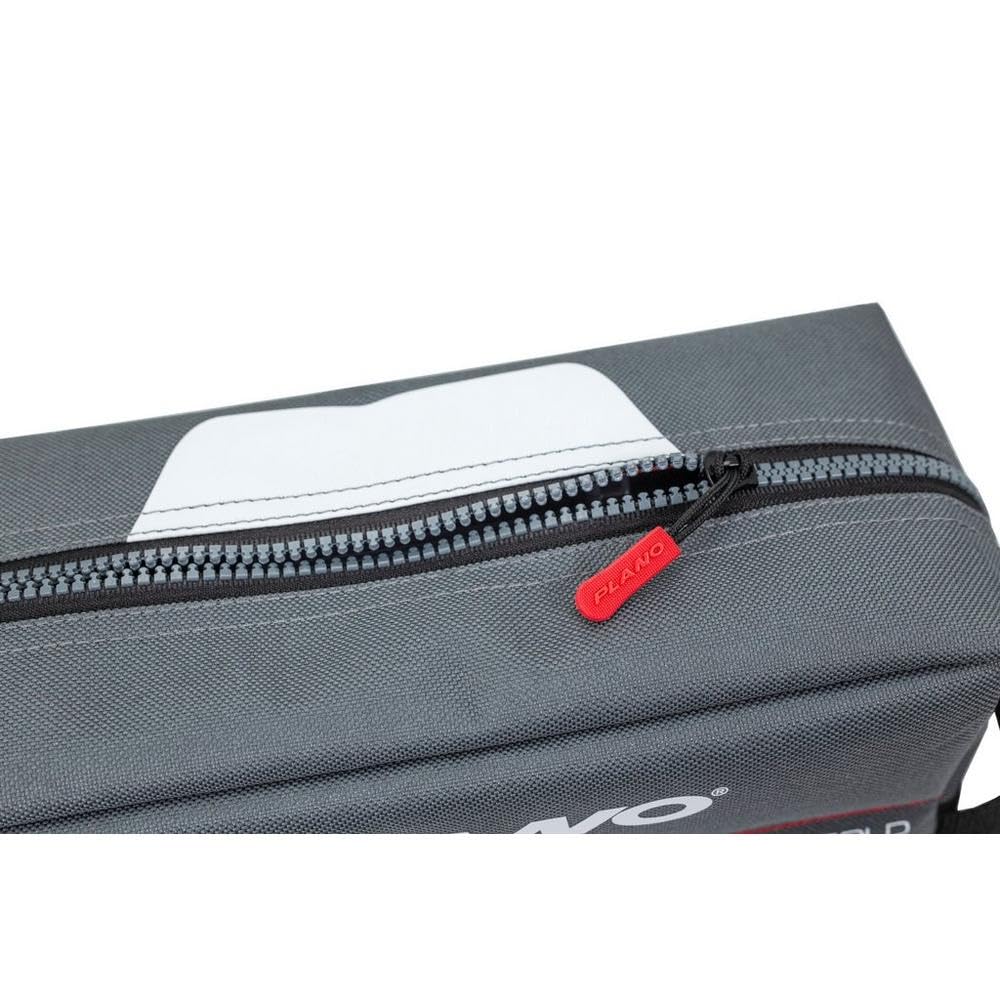 Plano 3500 Weekend Series Fold-Down Speedbag, Gray Fabric, Includes 2 3500 Stowaway Storage Boxes, Small Soft Fishing Tackle Bag with MOLLE Attachments