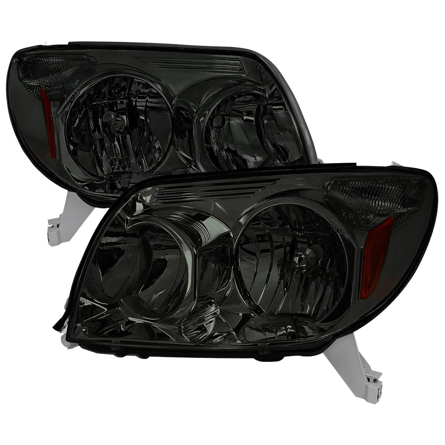 Smoke Headlights SPEC-D TUNING Compatible with 2003-2005 Toyota 4Runner, Left + Right Head Lamps Assembly