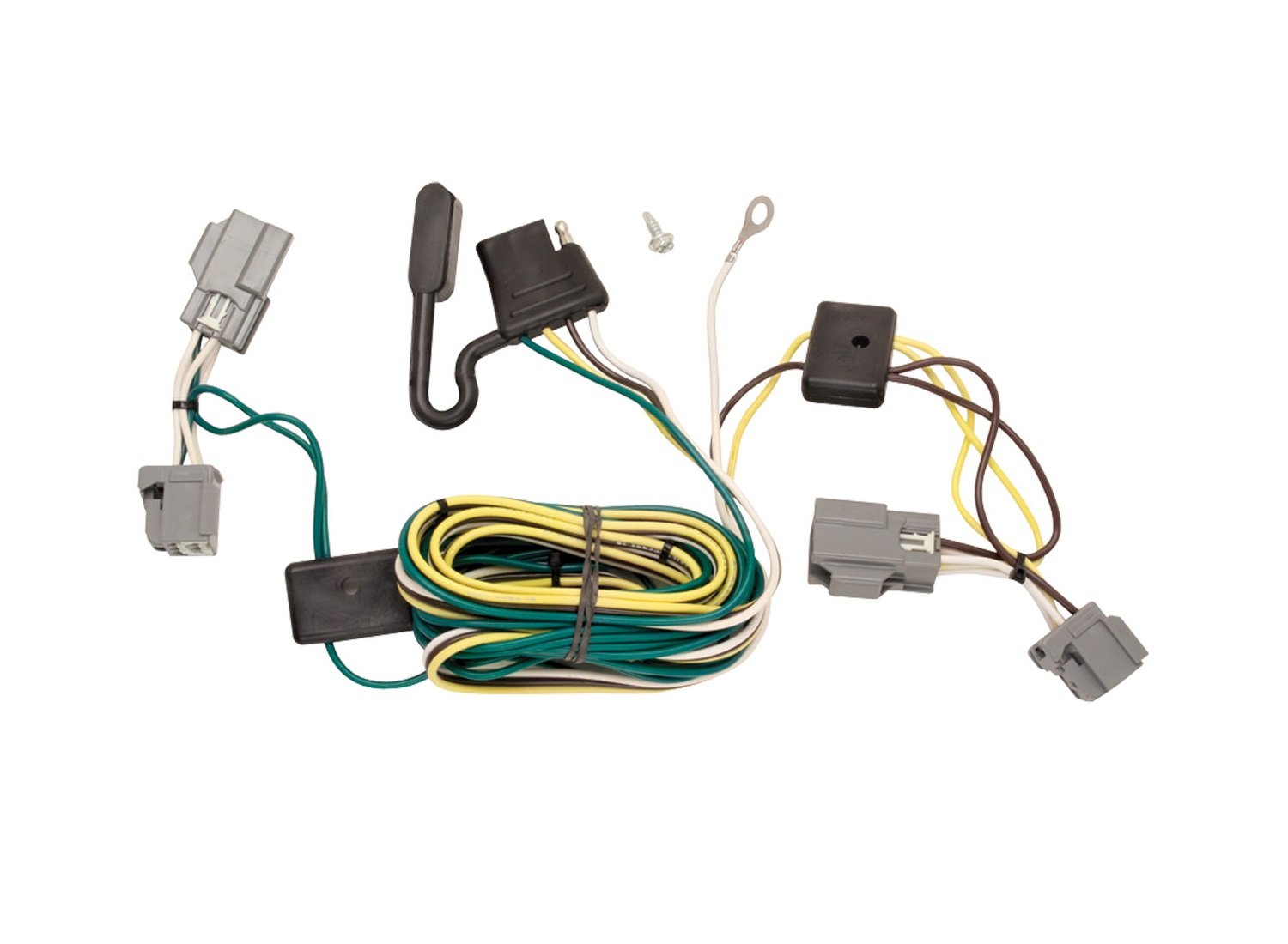 TEKONSHA T-One® 118395 T-Connector Harness, 4-Way Flat, Compatable with 2005-2007 Ford Five Hundred, 2005-2007 Ford Freestyle, Black