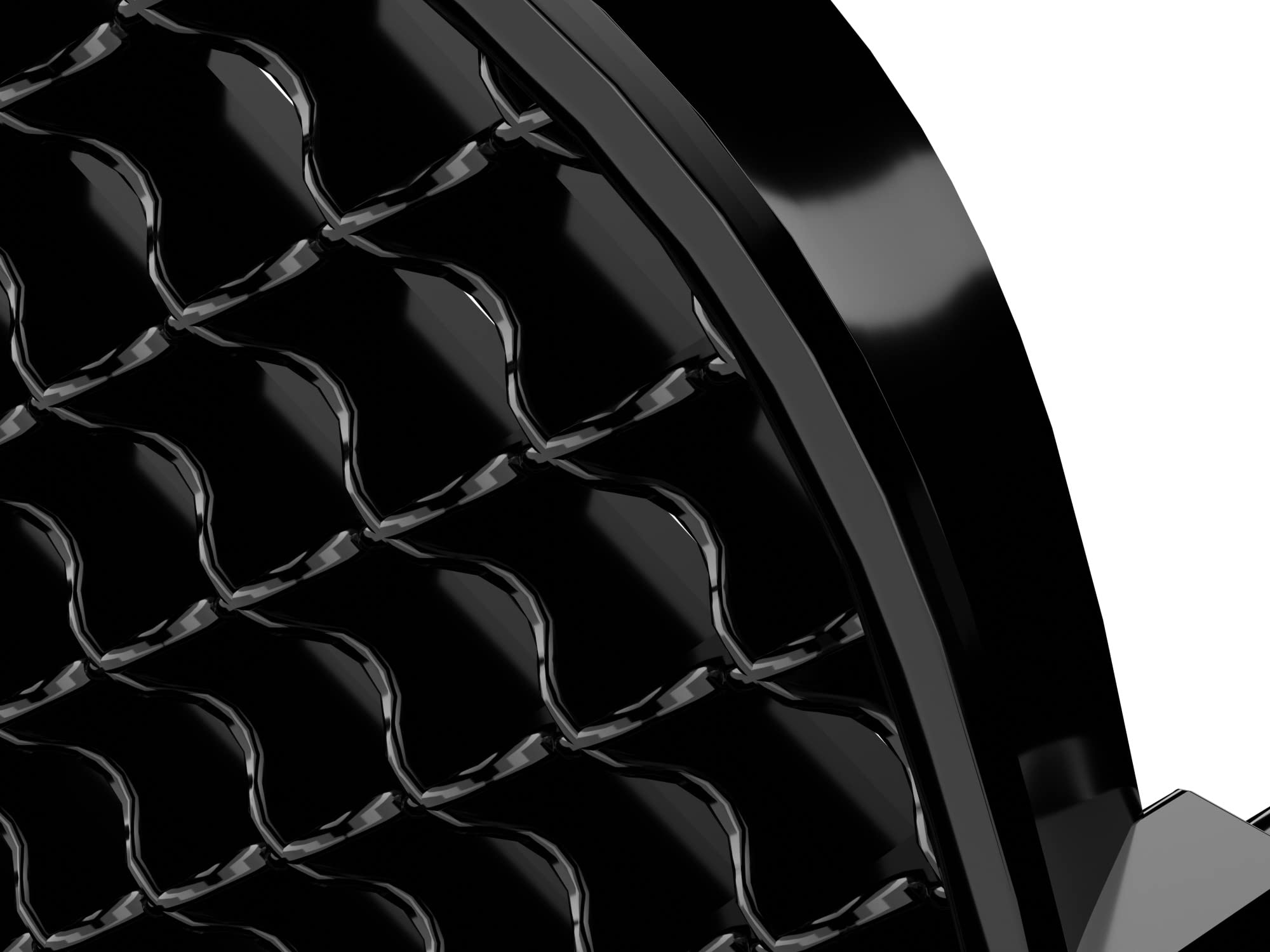 7147652 Armordillo USA Mesh Front Hood Grille - Gloss Black Fits 2005-2010 Dodge Charger