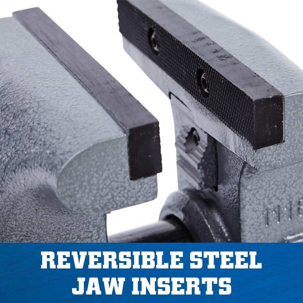 Wilton Bench Tradesman Vise, 6-1/2" Jaw Width, 6" Max Jaw Opening, 4" Throat (Model 1765)