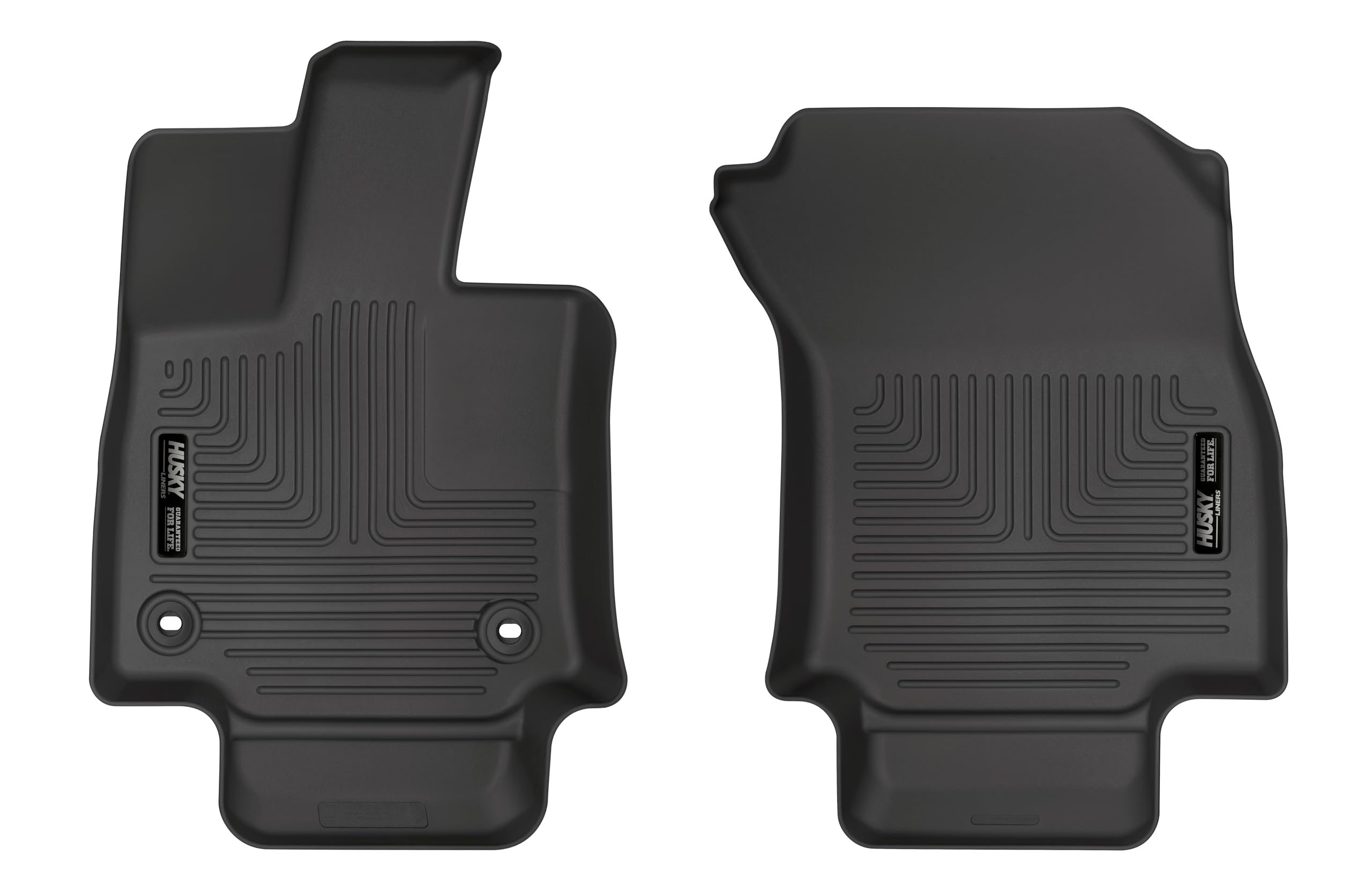 Weatherbeater Husky Liners Floor Mats | Fits 2019-2025 Toyota RAV4 (Does NOT Fit Hybrid Models) | Front Row, 2-pc Black - 13231