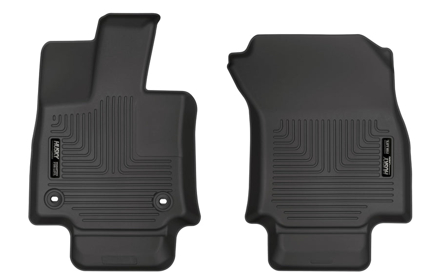 Weatherbeater Husky Liners Floor Mats | Fits 2019-2025 Toyota RAV4 (Does NOT Fit Hybrid Models) | Front Row, 2-pc Black - 13231