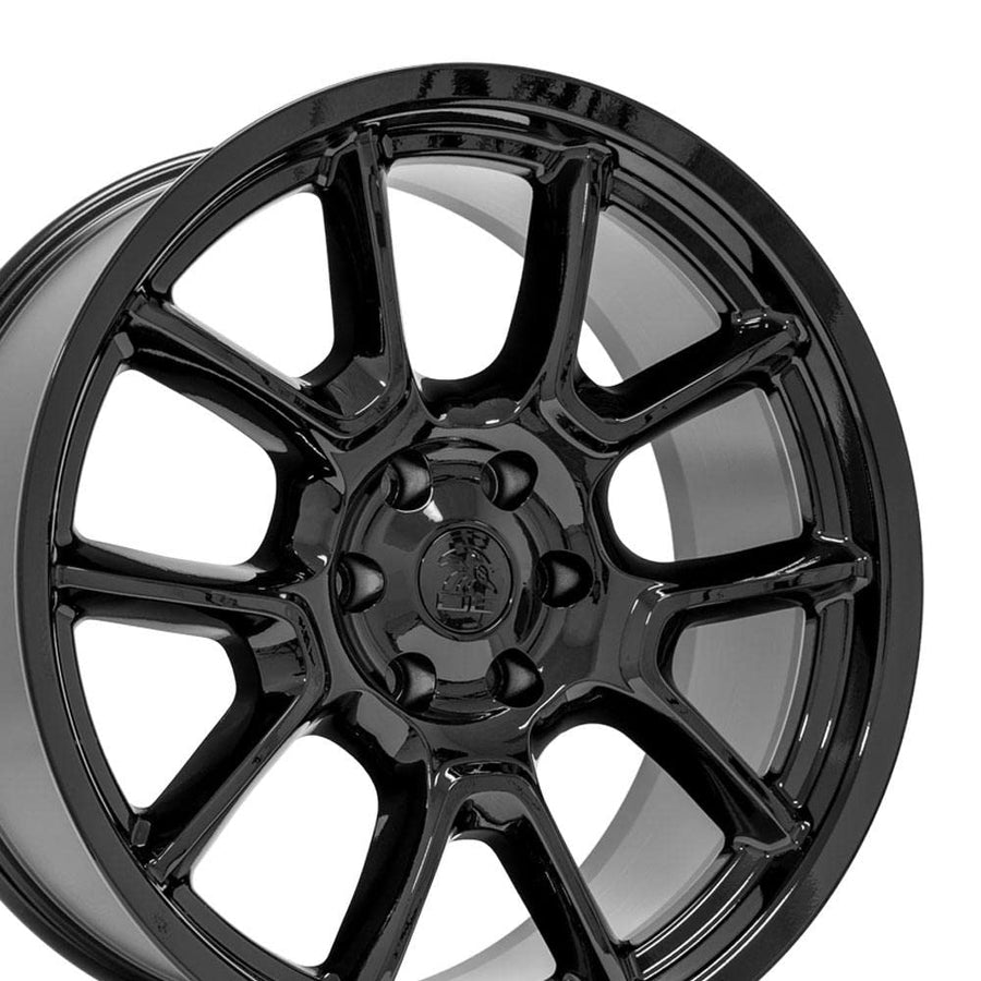 22 Inch OE Wheels DG21 Rim Fits Challenger 50th Anniversary Style 6x139.7 22x9.5 Gloss Black - Hollander 10369 (1)