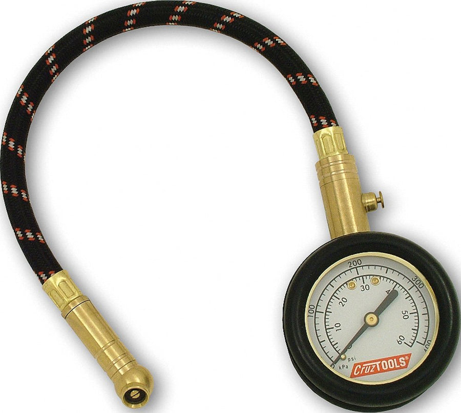 CruzTOOLS TirePro DTPG1 Dial Tire Gauge for Powersports, black