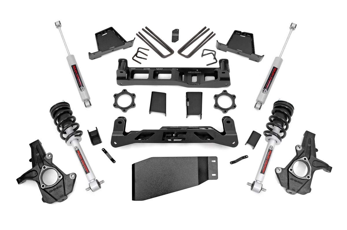 7.5" Rough Country Suspension Lift Kit with N3 Struts/N3 Shocks for Chevy Silverado & GMC Sierra 1500 (2007-2013) 4WD