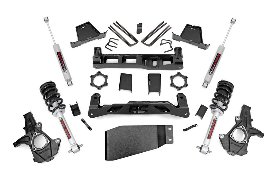 7.5" Rough Country Suspension Lift Kit with N3 Struts/N3 Shocks for Chevy Silverado & GMC Sierra 1500 (2007-2013) 4WD