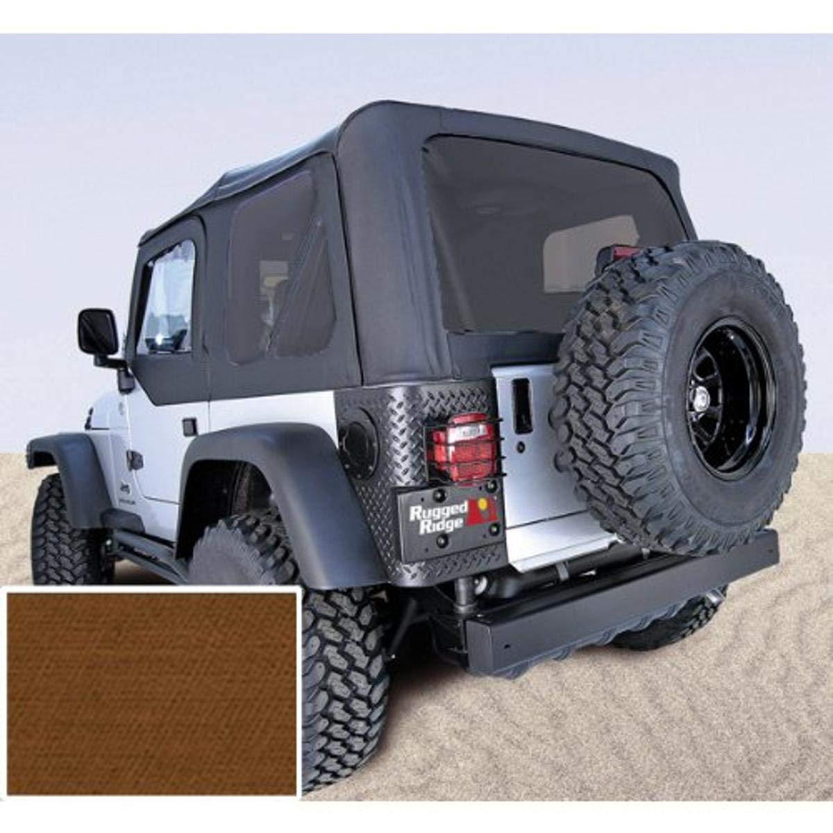 XHD Soft Top, Rugged Ridge, Tan, Tinted Windows | 13724.33 | Fits 1997-2006 Jeep Wrangler TJ