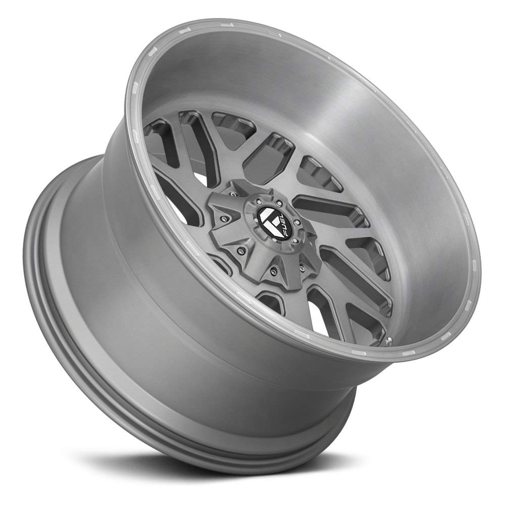 D715 Fuel Triton 1Pc Custom Wheel - 26X12, -44 Offset, 8X170 Bolt Pattern, 125.1Mm Hub - Platinum Rim