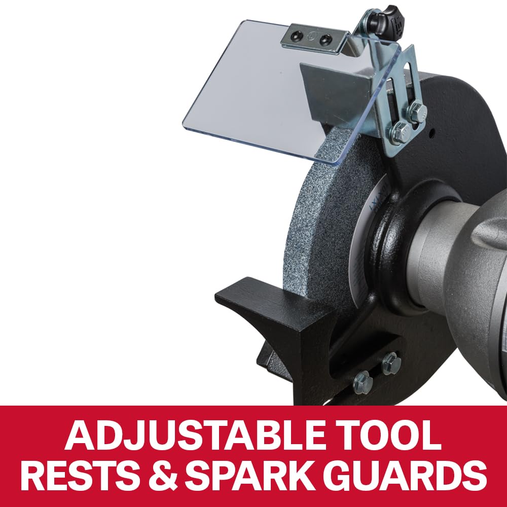 JET 10-Inch Bench Grinder Industrial, 1800 RPM, 1-1/2 HP, 115V 1Ph (Model IBG-10)