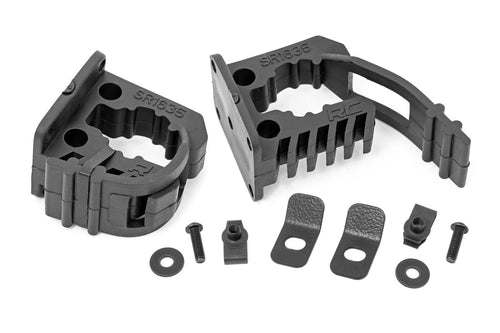 Rubber Molle Panel Rough Country Adjustable Clamp Kit 5/8" to 1-3/8" - 25 lb Capacity, Universal Fit, 2-Pack