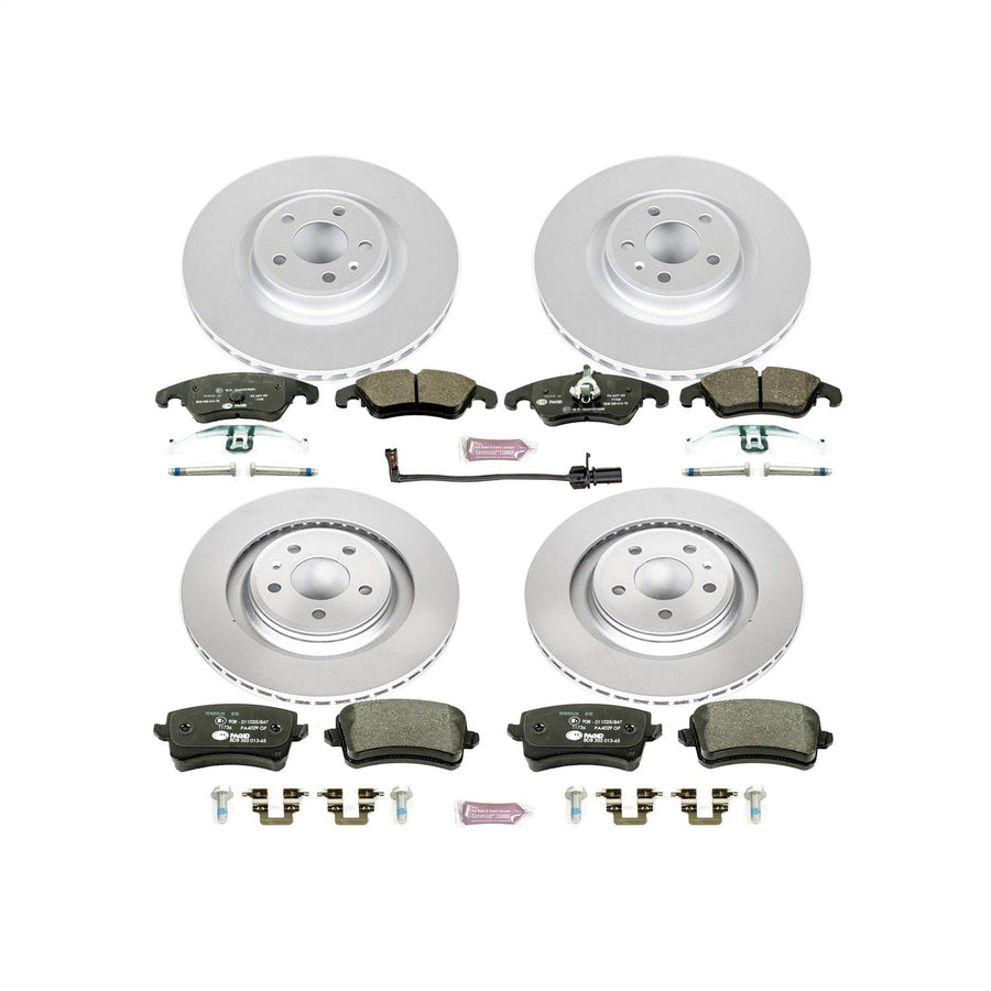 Power Stop Euro-Stop ESK6157 Front and Rear Brake Kit