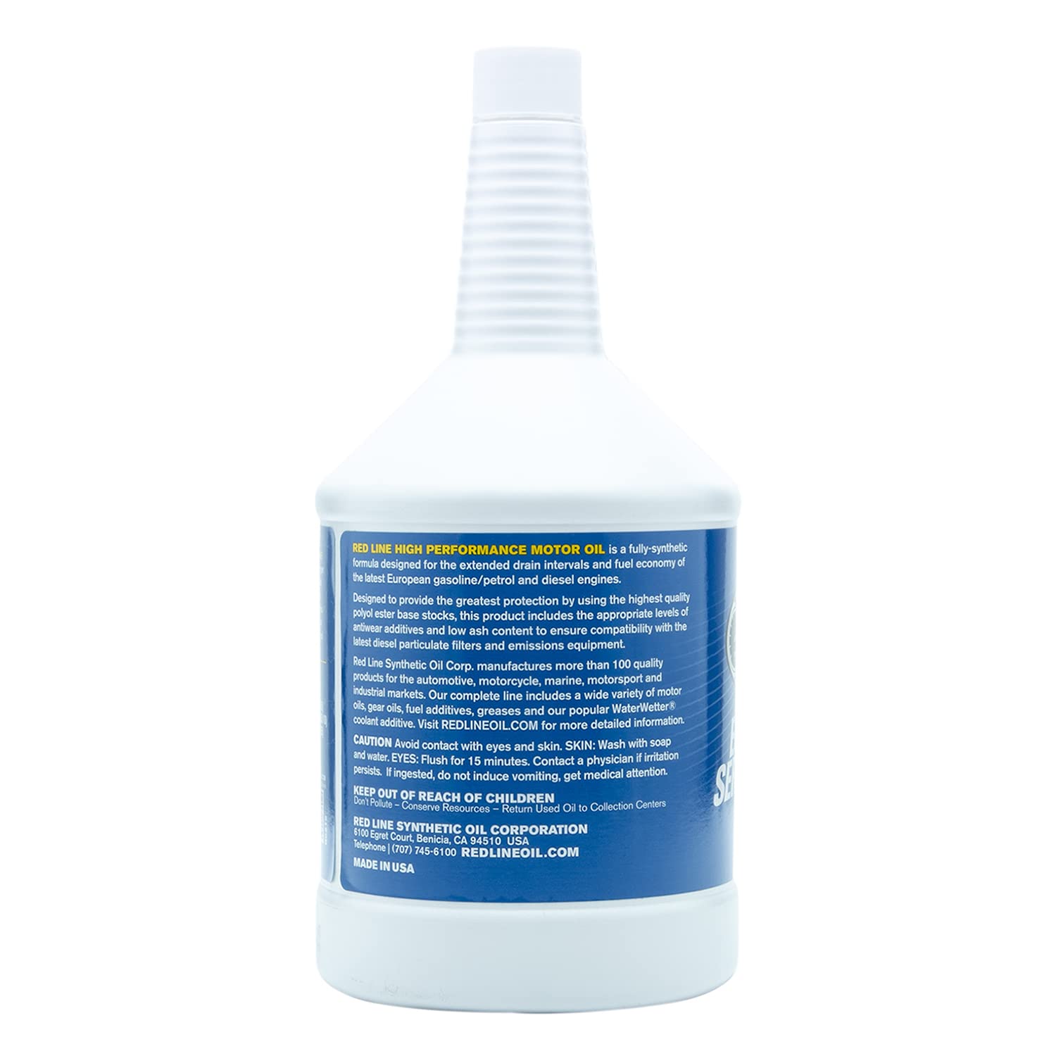 SAE 5W40 Red Line Fully Synthetic Euro-Series Motor Oil - 1 Quart