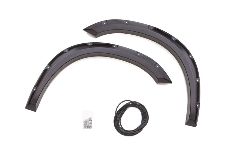 Lund Elite Series RX202TA Black Rivet Style Textured Front Fender Flare - 2 Piece