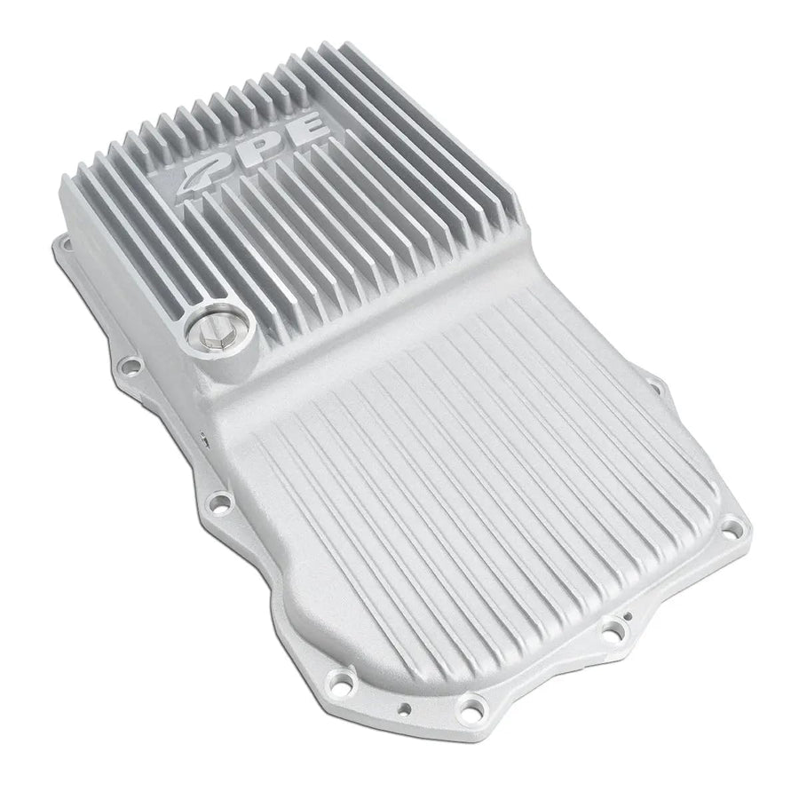 Heavy-Duty PPE Cast Aluminum Transmission Pan (Black) 228053020 Compatible with Ram 2013-2021+ 5.7L V8 Gas, 3.0L EcoDiesel or Dodge 2015-2021+ Challenger/Charger 5.7L V8, 6.4L V8 Gas with 8HP70/8HP75