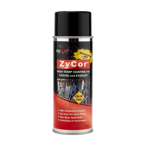 ZyCoat 19013 ZyCor DIY High Temperature Aerosol Coating - Bitchin Black Color Coat, 13 Ounce