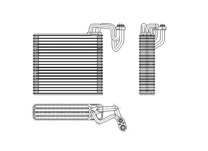 Honda TYC 97020 Replacement Evaporator