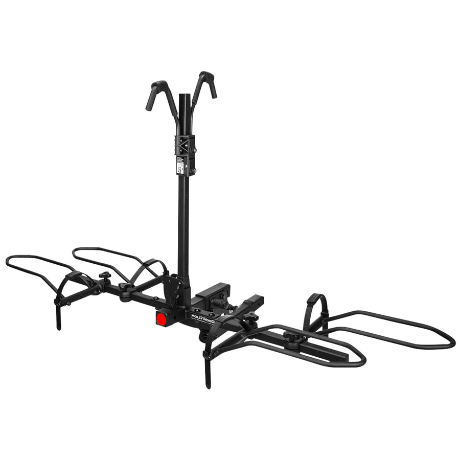 2" Hitch Bike Rack Hollywood Racks Sport Rider, Carries 2 Bikes up to 80 lbs Each for Standard, Fat Tire and Electric Bicycles - Heavy Duty, Foldable Ebike Rack for Car, Truck, and SUV