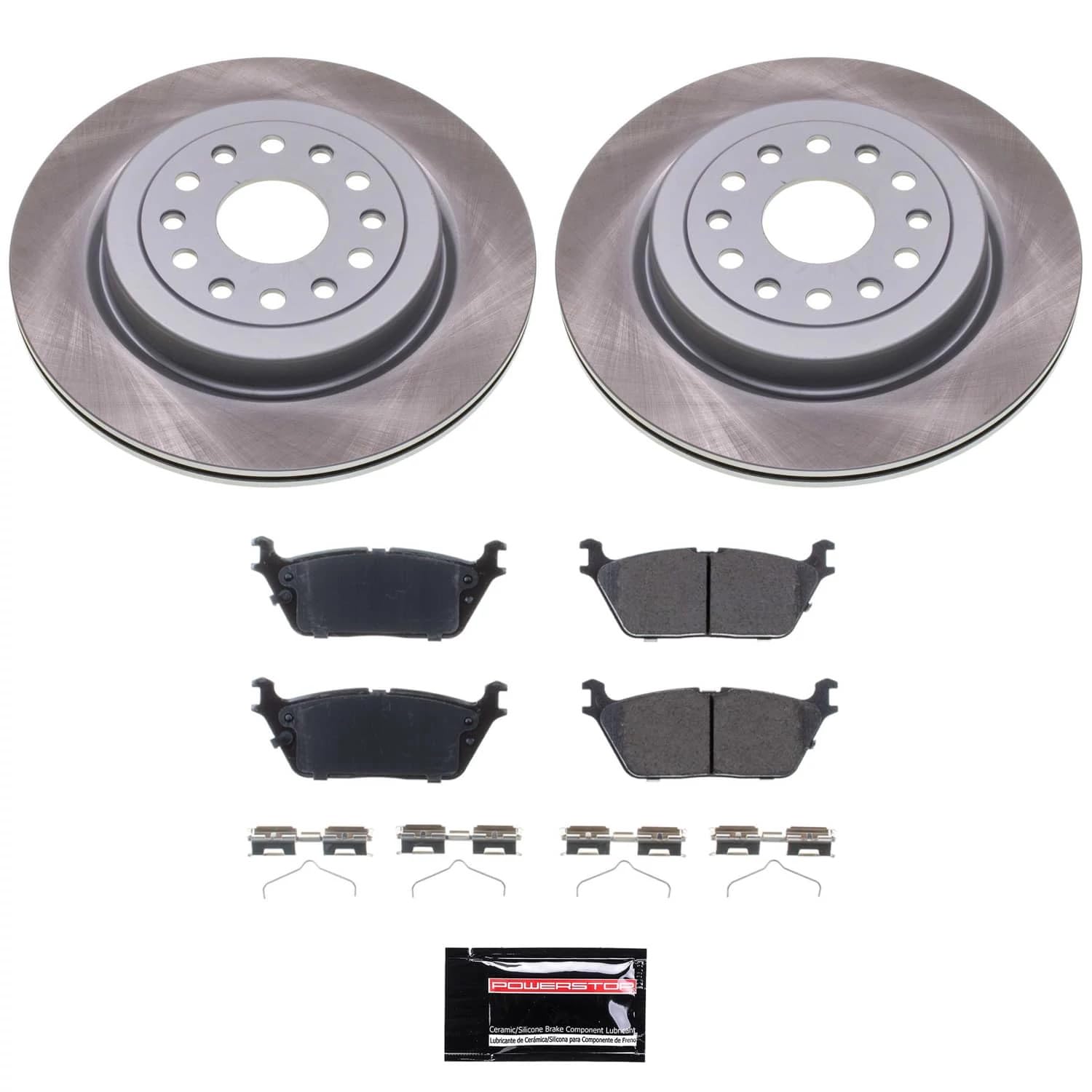 POWERSTOP Brake Kit For Buick Envision Front and Rear Geomet Coated Brake Rotors and Brake Pads 2019-2020 [Vehicle Specific]