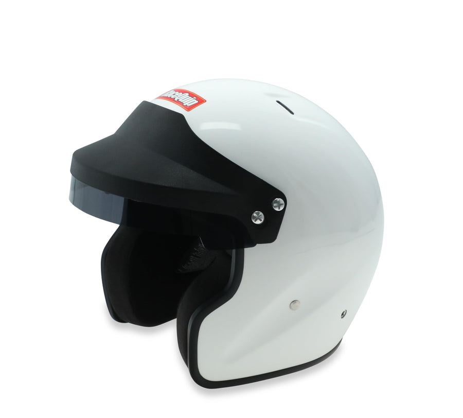 Open Face Helmet RaceQuip OF20 Series Snell SA-2020 Rated Gloss White Large 256115