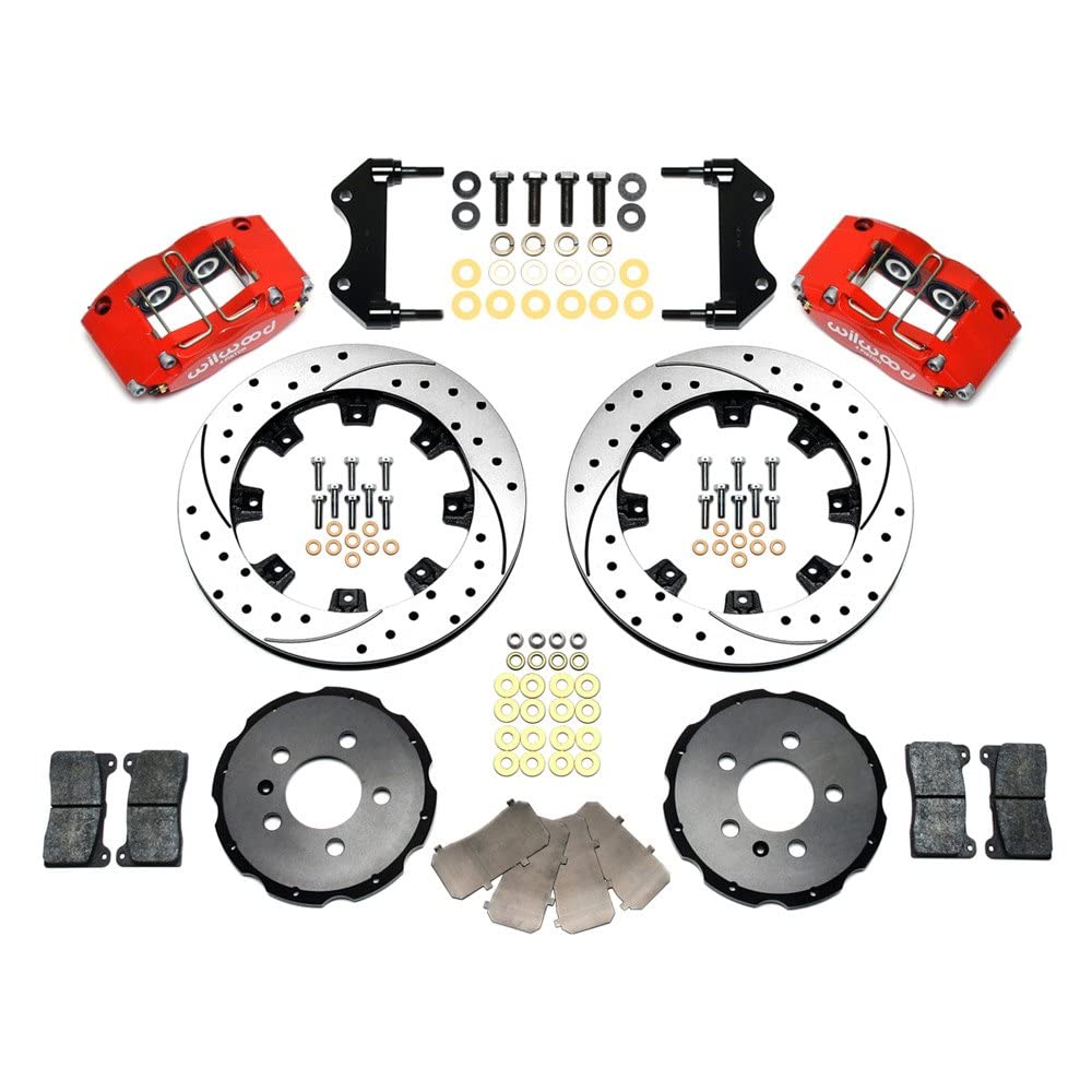 12.19" DPR-DS Front Kit, Drilled, Red