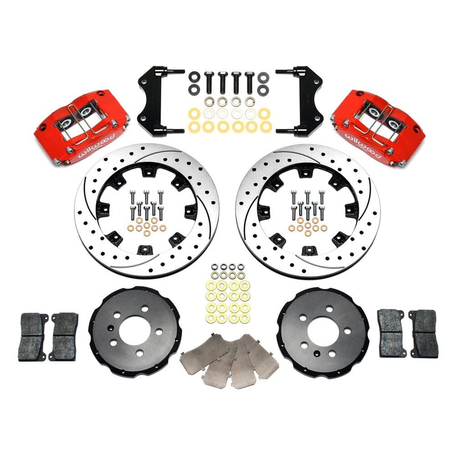 12.19" DPR-DS Front Kit, Drilled, Red