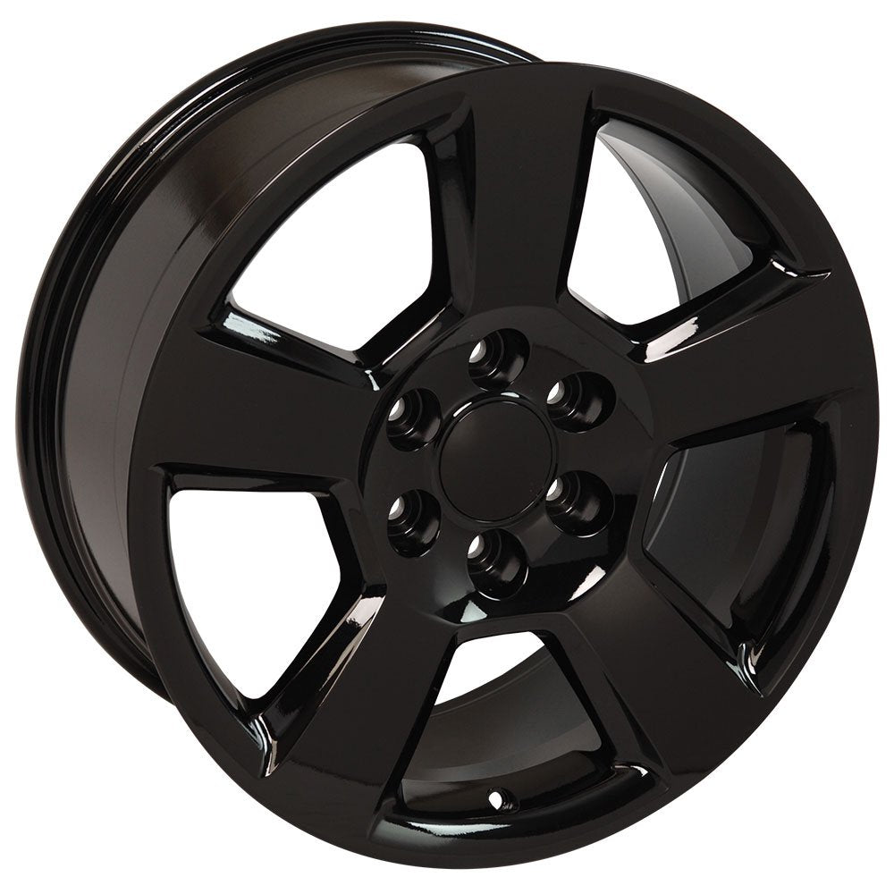 CV76 OE Wheels 20 Inch Rim Fits Tahoe Style 6x139.7 20x9 Gloss Black - Hollander 5652 (1)