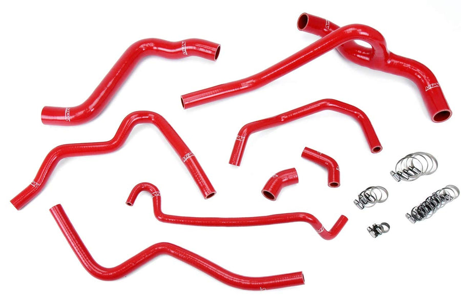 Red HPS 57-1400-RED Silicone Radiator Coolant/Heater Hose Kit